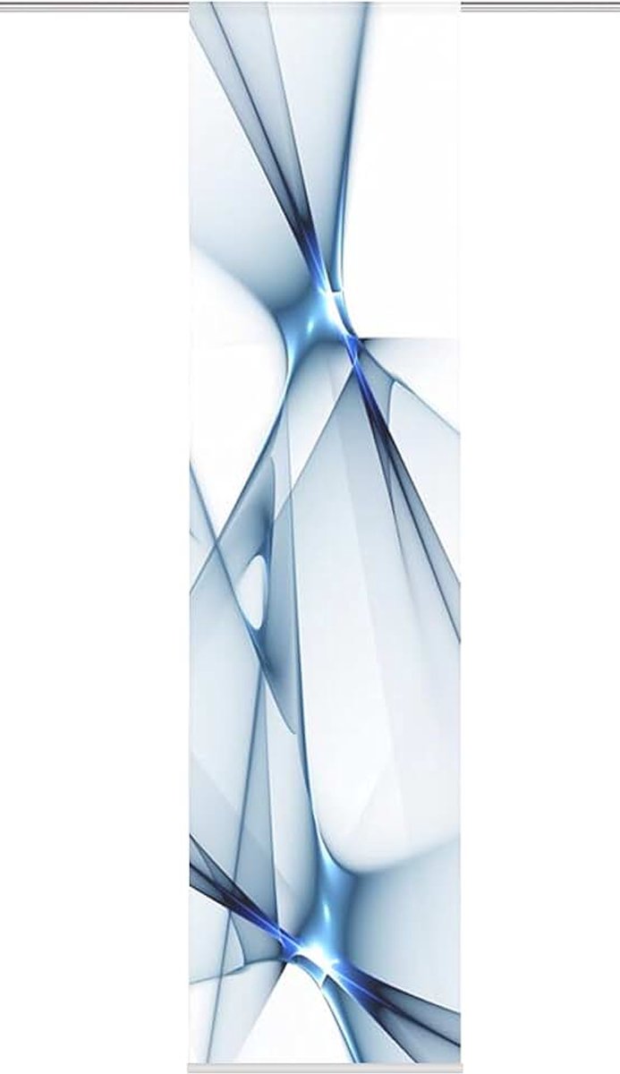 Fashion schuifgordijn, blauw