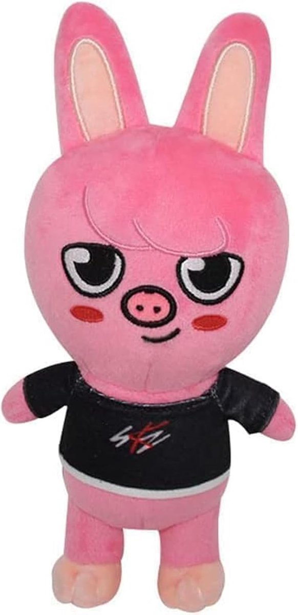 Pluche dier 20 cm, Stray Kids officieel knuffeldier, cartoon anime pluche dier, leuke verzamelstuk voor fans (varken)