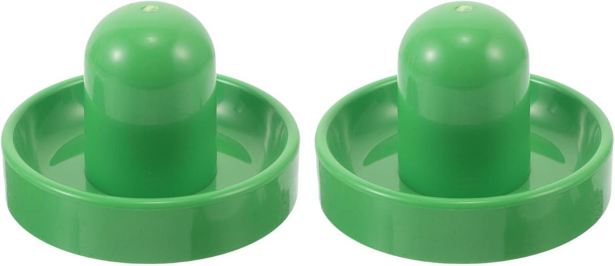 Airhockey Paddels - Pushers Slagers - Tafelspel Spelen - Ergonomische Handgrepen - 10.3 cm - Groen
