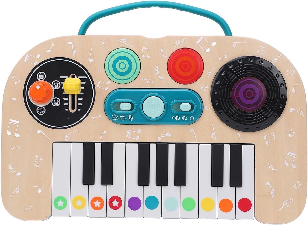 Muzikale DJ Set Piano - Kindermuziek Mixer - Muziek Leren - Verschillende Geluidseffecten - 37 x 31 x 13 cm