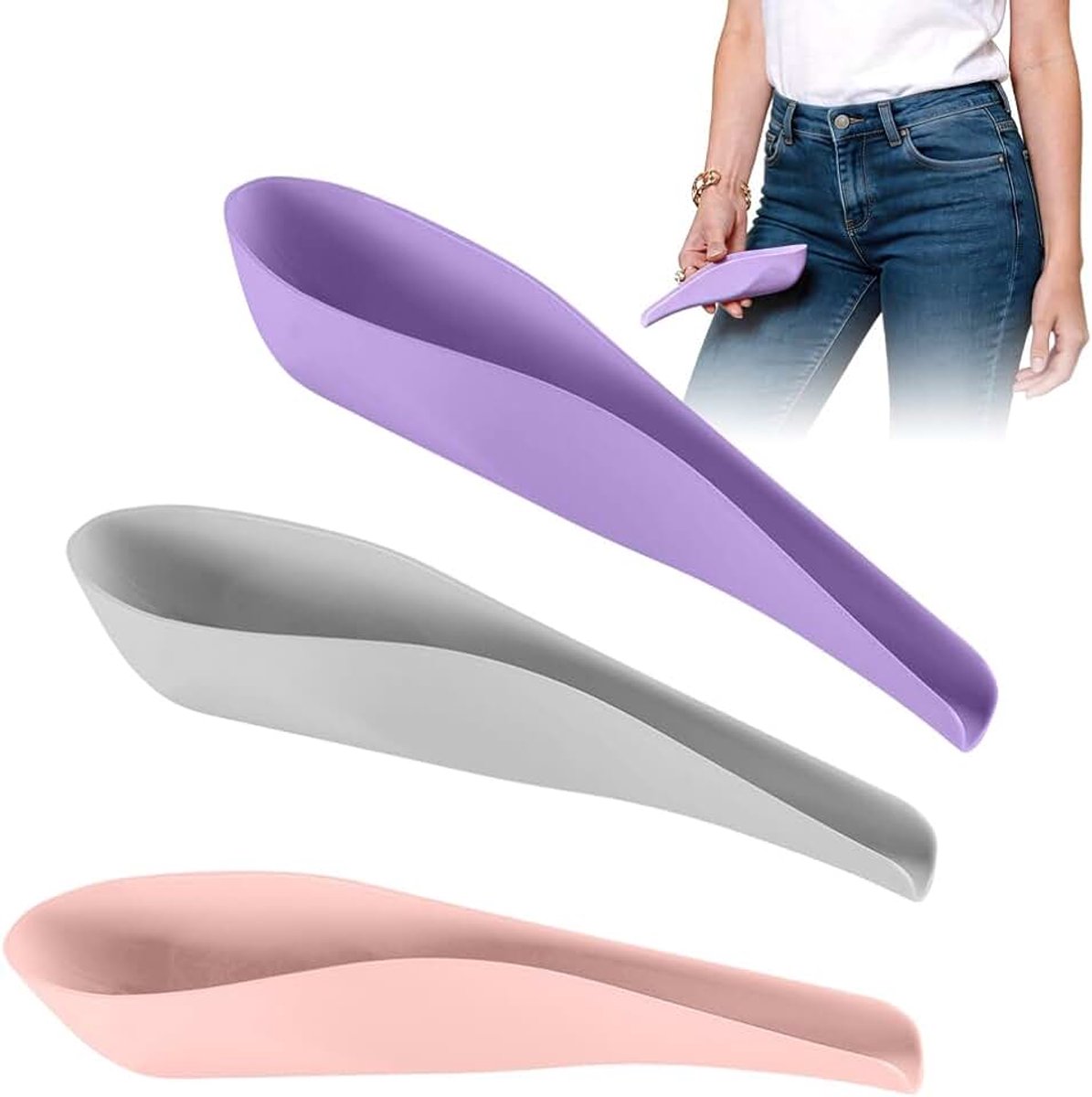 3 stuks urinoir voor vrouwen, draagbaar urinoir voor dames, herbruikbaar, pee trechter, urinehulp voor staand plassen, kamperen, wandelen, reizen, fietsen, skiën, outdoor gebruik