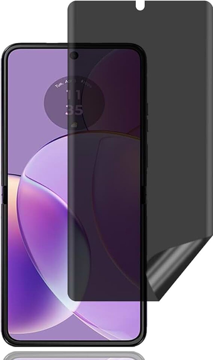 Screen Protector voor Motorola Razr 40 5G [1 stuks] | anti-spy schermbeschermer,krasbestendig,hoge gevoeligheid,luchtbelvrij,anti-spy TPU zachte film voor Motorola Razr 40