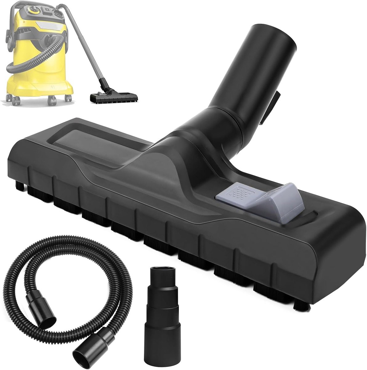 Stofzuigermond compatibel met Kärcher 35 mm stofzuiger opzetstuk stofzuigerborstel universele vloerzuigmond stofzuiger accessoires