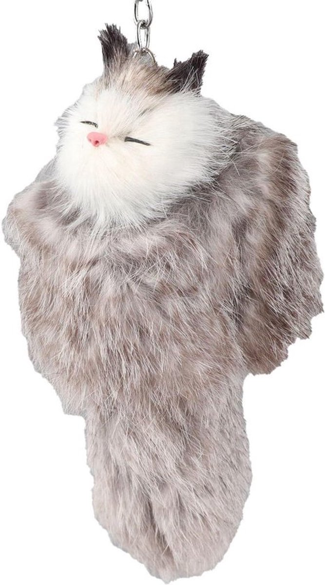 Dierensleutelhanger - Schattig en Pluizig - Trendy Accessoire voor Vrouwen en Meisjes