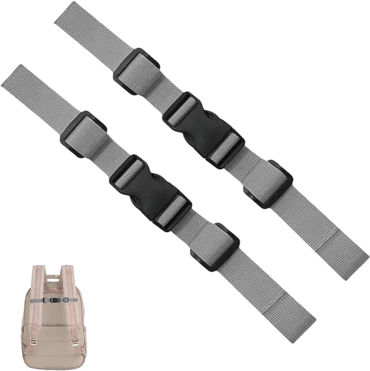 2 stuks verstelbare borstriem, rugzak met borstriem, kinderrugzakriem, borstriem, antislip, duurzame accessoires, schoolrugzak, reizen, buiten