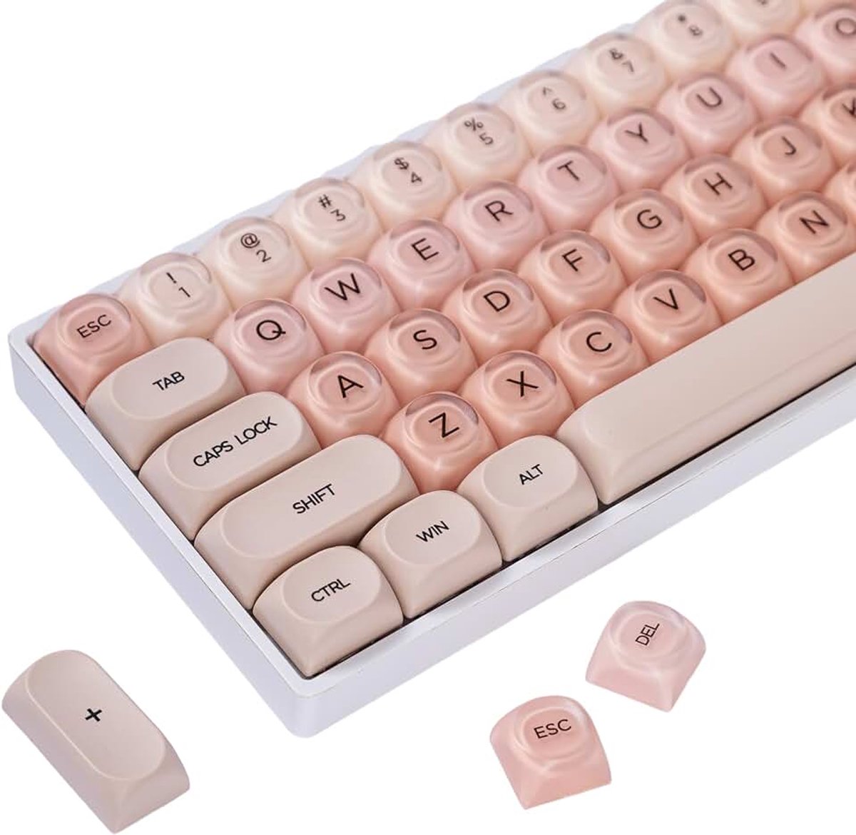 132-toetsen PBT mechanisch toetsenbord keycaps set,HOA-profiel,double shot foundation keycaps,verpakte mechanisch toetsenbord,MX-schakelaar gaming&DIY toetsenborden(Liquid Foundation)