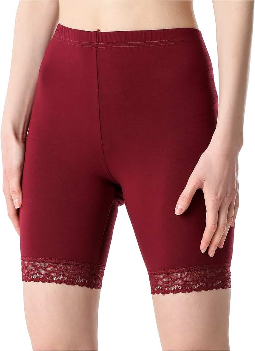 Dames Korte Legging met Kant BLV50-216