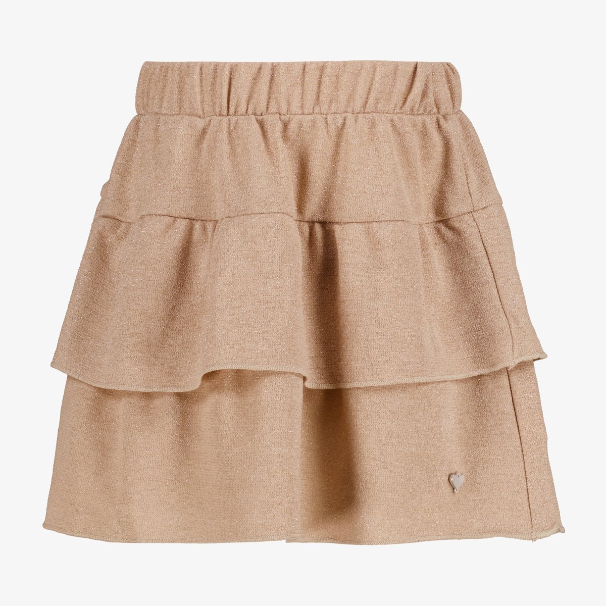 TwoDay meisjes rok met ruches en glitters goud - Maat 98/140