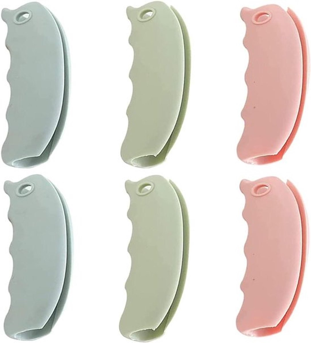 Siliconen handvat voor boodschappentassen - Herbruikbare plastic zakhouder - Shopping draagtas handvat - Levensmiddelen plastic boodschappentas