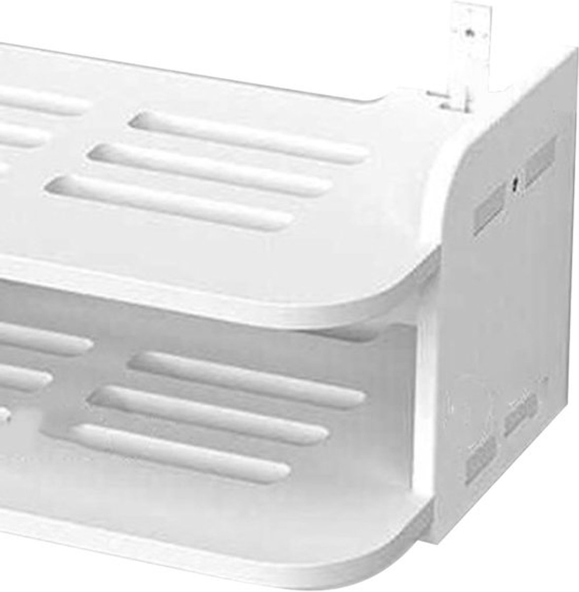 Muurbeugel voor Router en WiFi Opslag 30x20cm - Ideaal voor Woonkamer en Slaapkamer, TV Accessoires en Settop Box Organizer