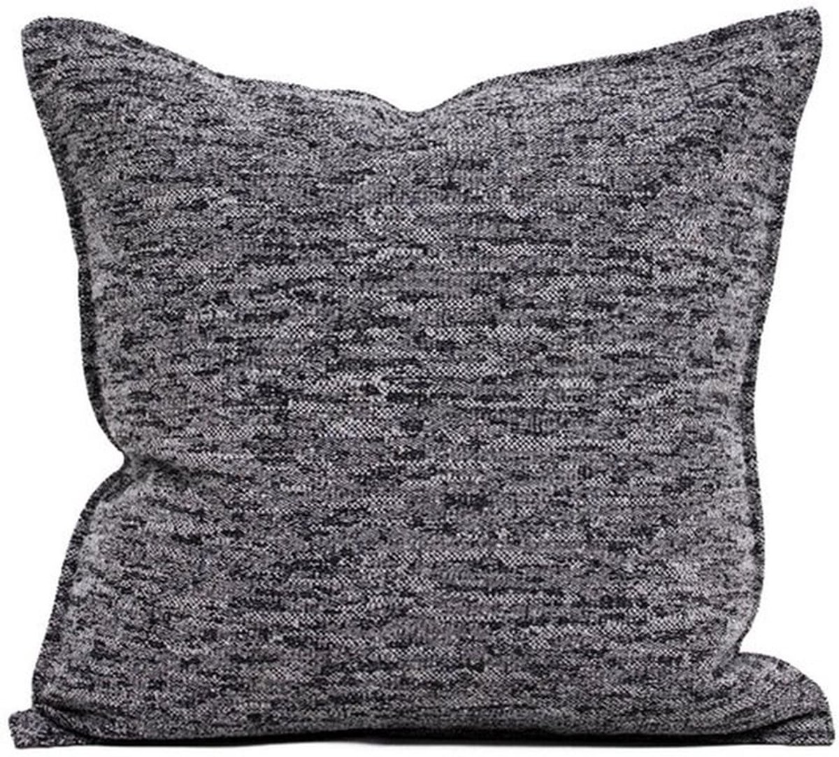 Kussen in Scandinavische, moderne stijl, minimalistisch geborduurd kussen, woonkamer, slaapkamer, bank, kussensloop voor naast het bed, 45*45 cm [vulling niet inbegrepen]