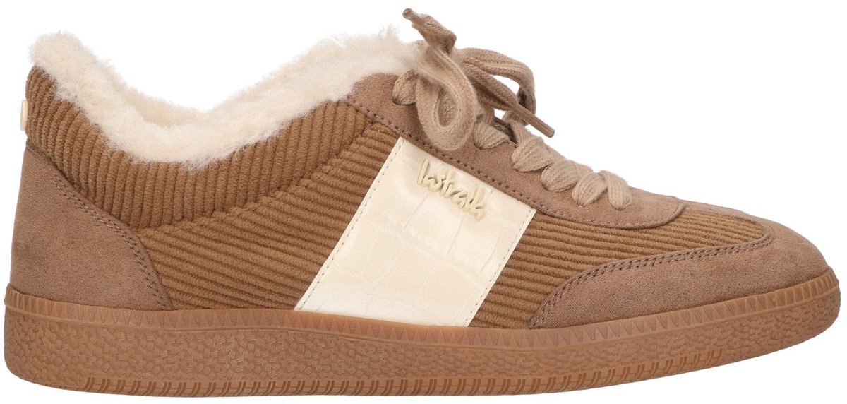 La Strada Sneaker Taupe Met Bont - Damesschoenen - Maat - 38
