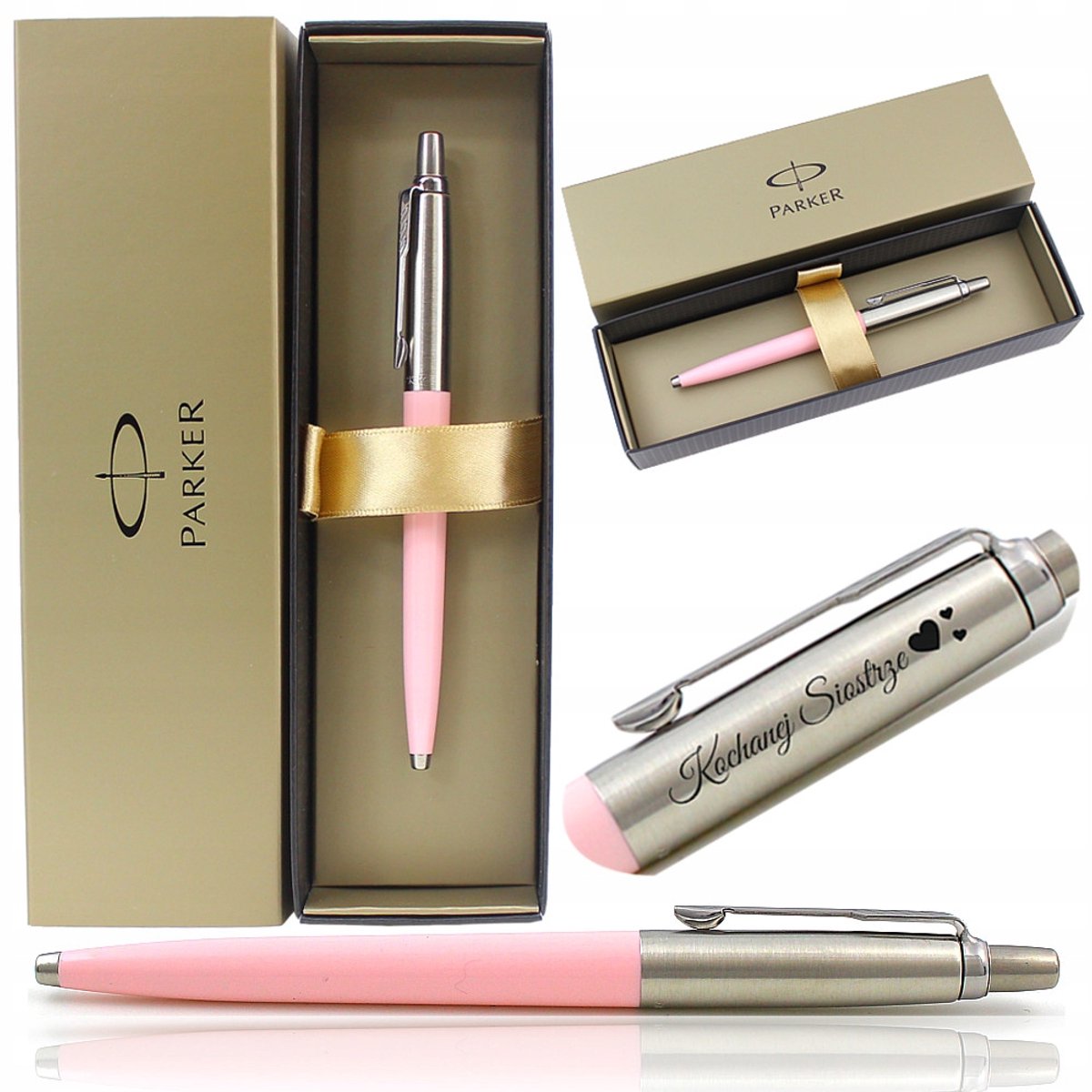 Parker Jotter Pastel Roze Vulpen met Gravure - Luxe Cadoverpakking