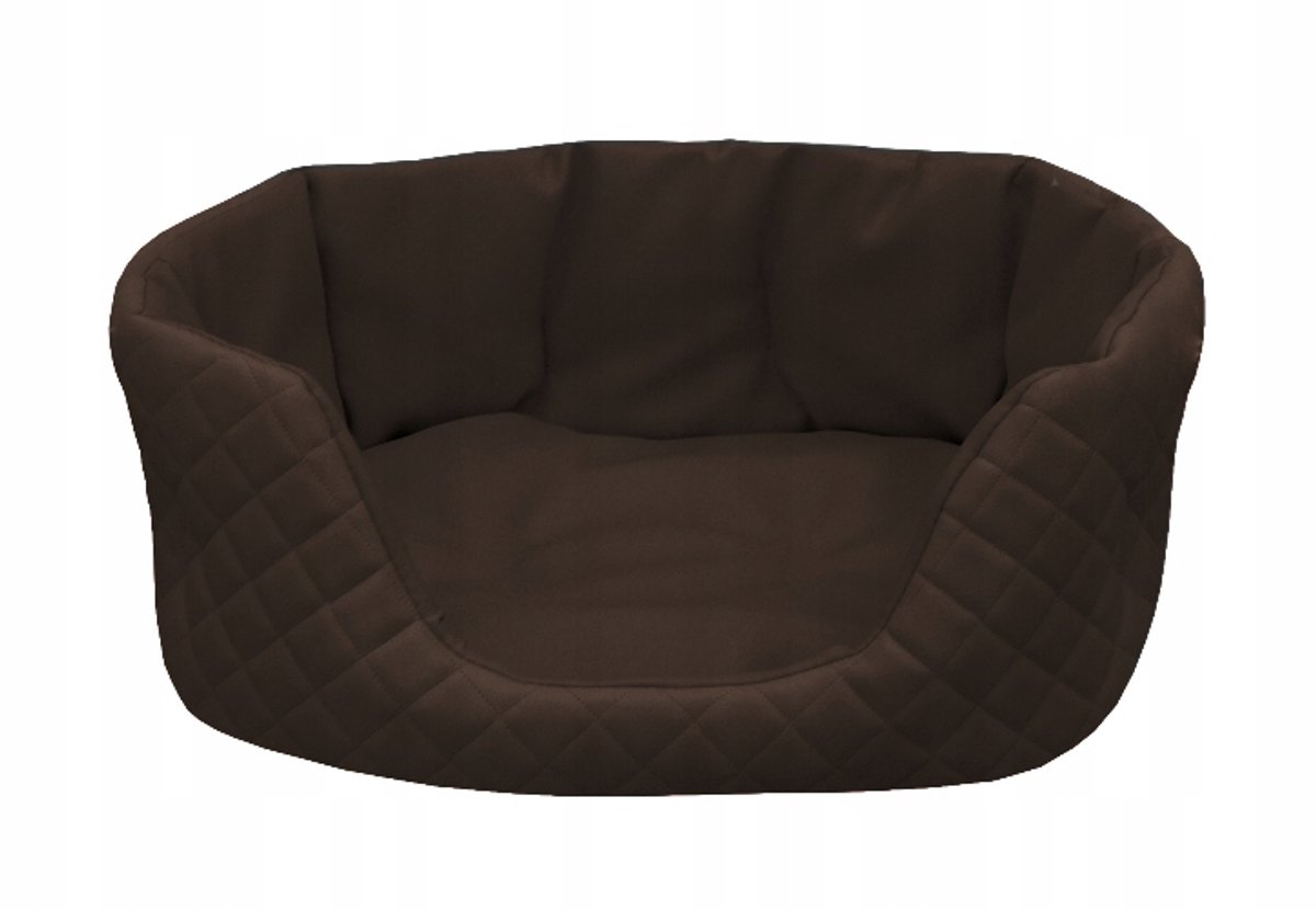 Hondenmand Queen 80x60cm - Gevuld met schuim, duurzaam eco-leer