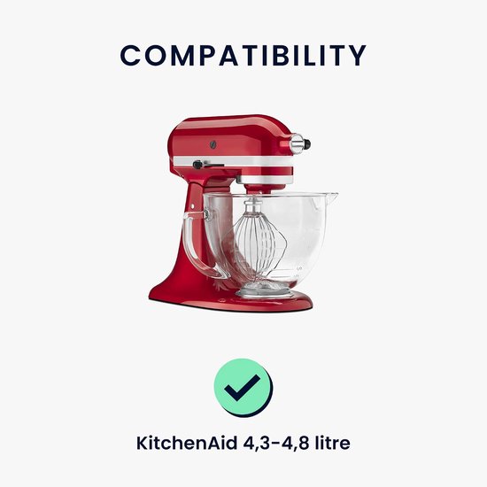 Beschermhoes Keukenmachine - Apparaathoes - Keuken Organisatie - Met 3 Extra Vakken - 355 x 355 x 225 cm - Wit/Zwart — afbeelding 4