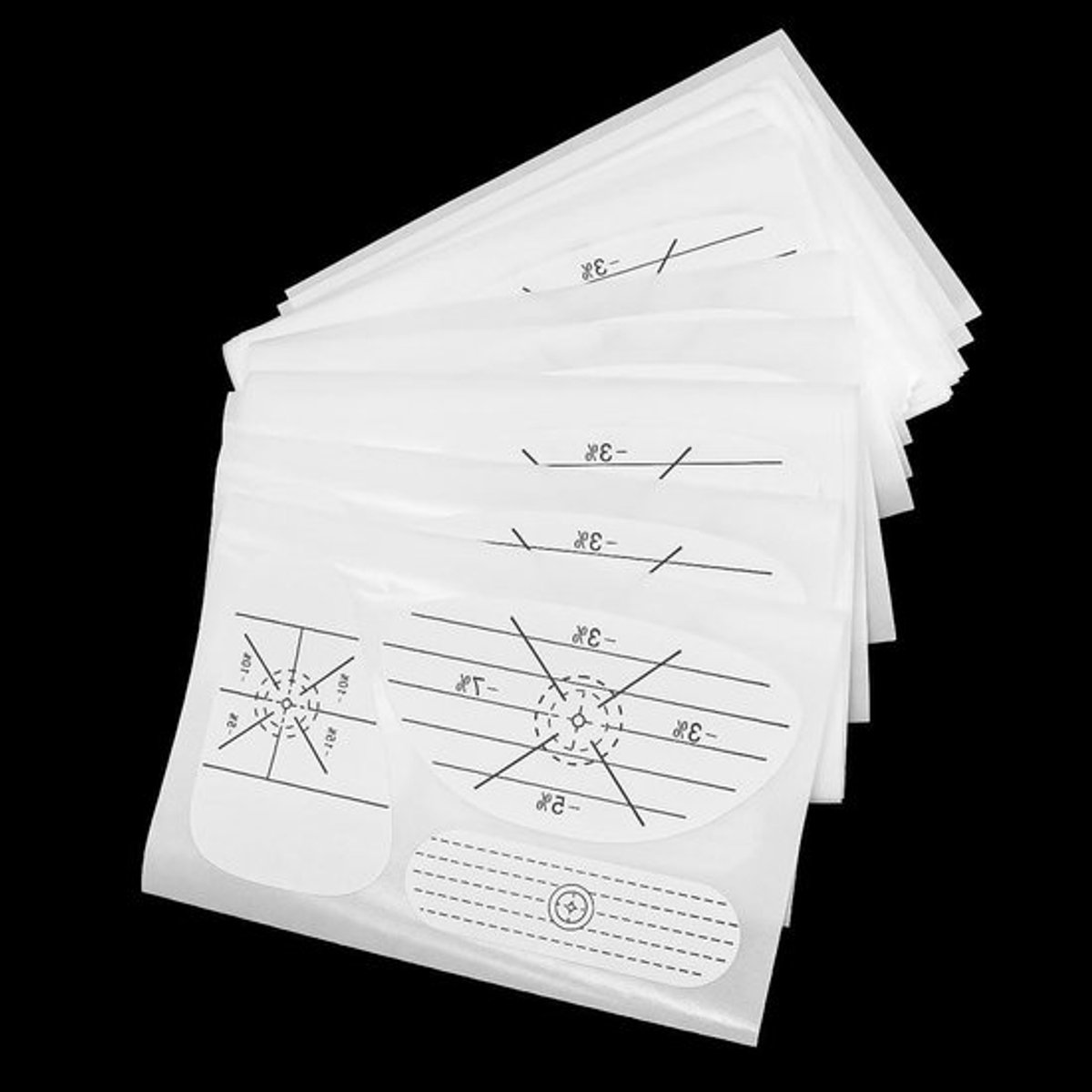 Golf-impact-tape - Golf-doelsticker - 3 typen - Trainingshulpmiddelen - Slaan - Golftraining - Precisie - Geschikt voor golf - Diverse kleuren - 50 stuks