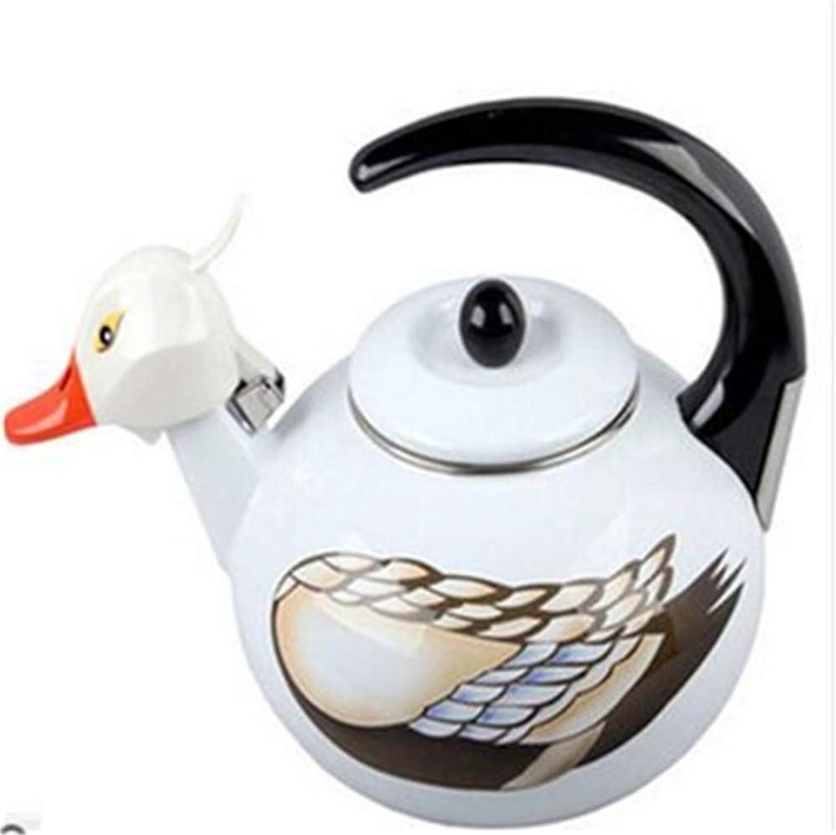 Waterkoker Theepot - Koffiepot Emaille - Thee Zetten - Zuur en Alkali Bestendig - 2 Liter - Emaille