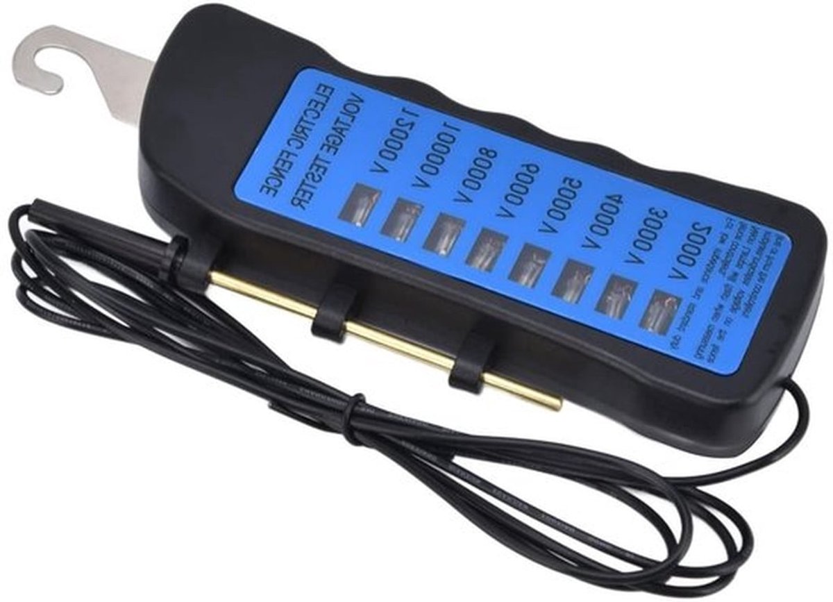 Draagbare Spanningsmeter voor Draadhekken tot 12KV met Neon Indicatie en Foutdetectie tot 12000V