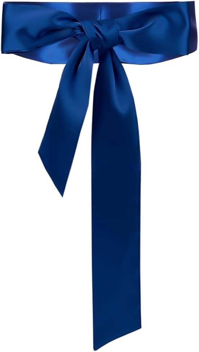 Riemen Satijn Blauw Lange Jurk Riem 2 '' Brede Satijnen Stof Dames voor Formele Speciale Gelegenheid Bruid Bruiloft Bruidsmeisje Feest Shirt Jurken