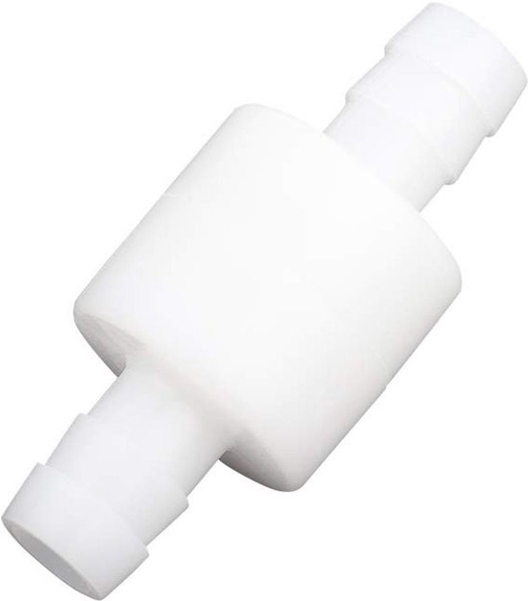 10mm 3/8 "Wit Plastic Quick Fitting Rechte Een Manier Non Return Terugslagklep voor Water Brandstof Gas Vloeibare Lucht
