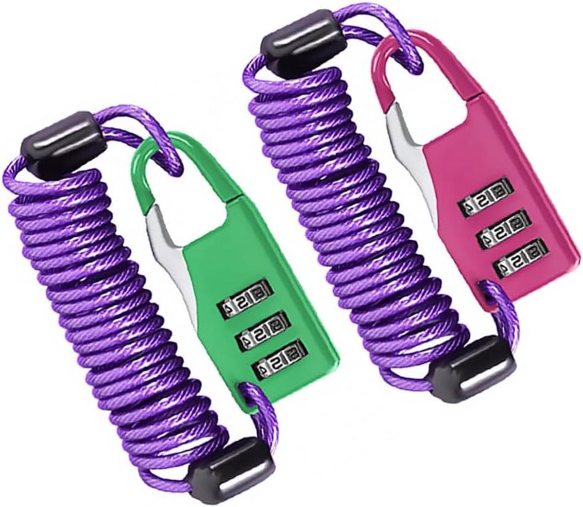 Stalen Helm Slot - Digitale Code - Fietsen Beveiligen - Draagbaar Ontwerp - Coiling Kabel - Willekeurig