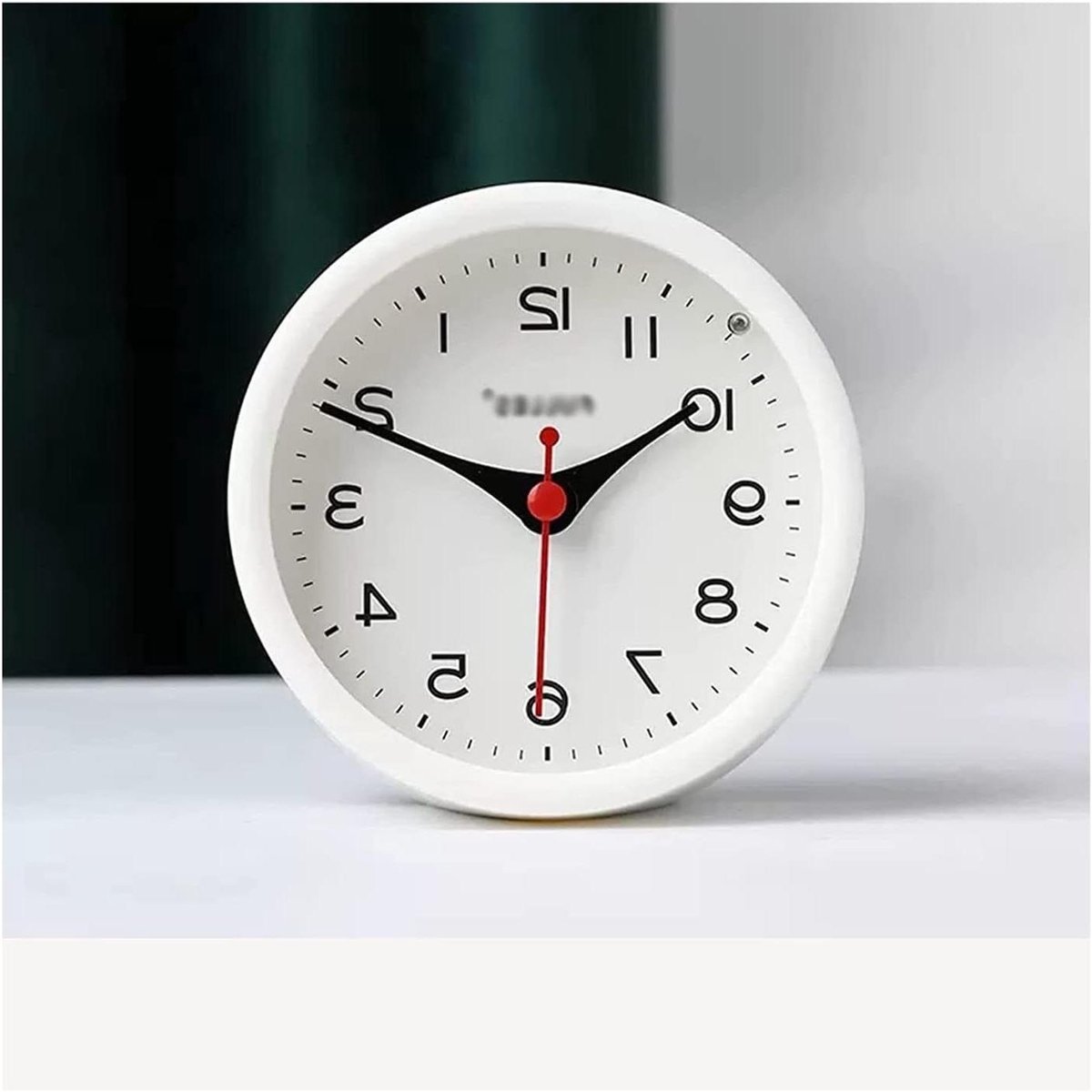 Slaapkamerwekker - Stille wekker - Rustig wakker worden - Niet-tikkend mechanisme - 3 inch - Grijs