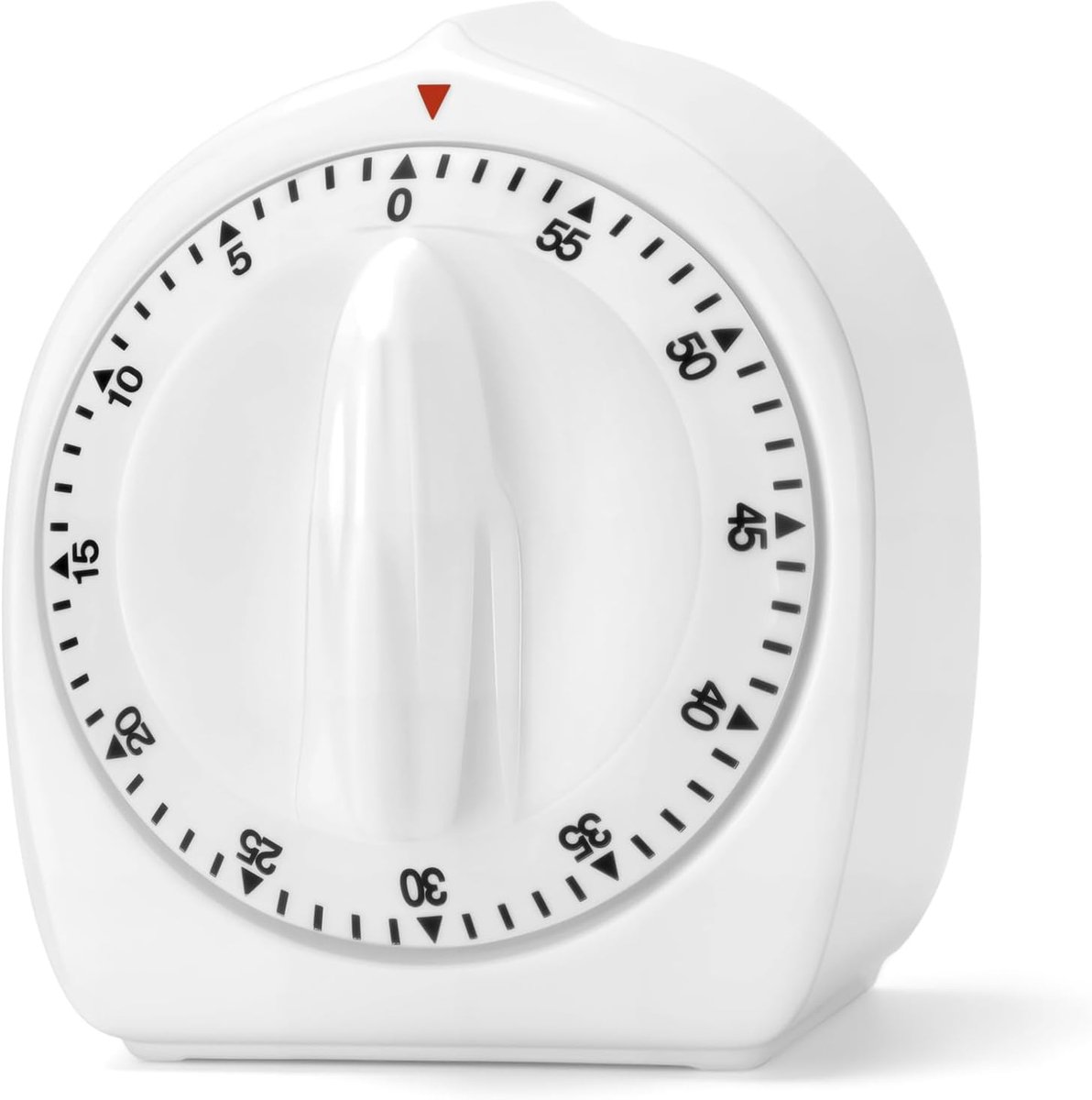 Bobypet - Mechanische Kookwekker - Keukentimer Zonder Batterij 60 Minuten - Analoge Timer met Luid Alarm 85dB - Voor Keuken, Studie en Sport - Wit