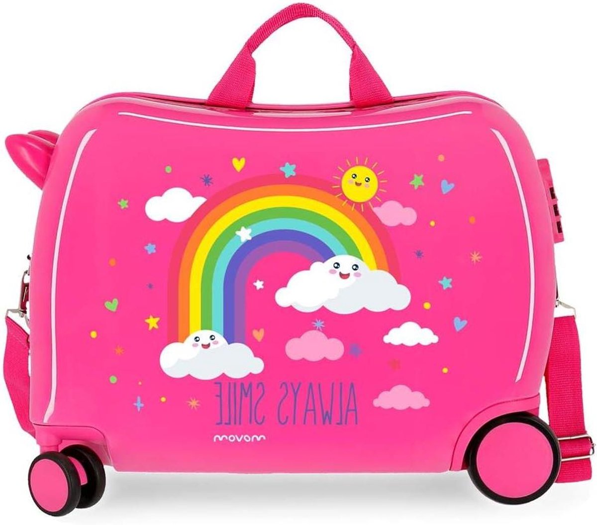 Kinderkoffer - Reiskoffer - Vakantie - Zitje - 38 cm - Roze