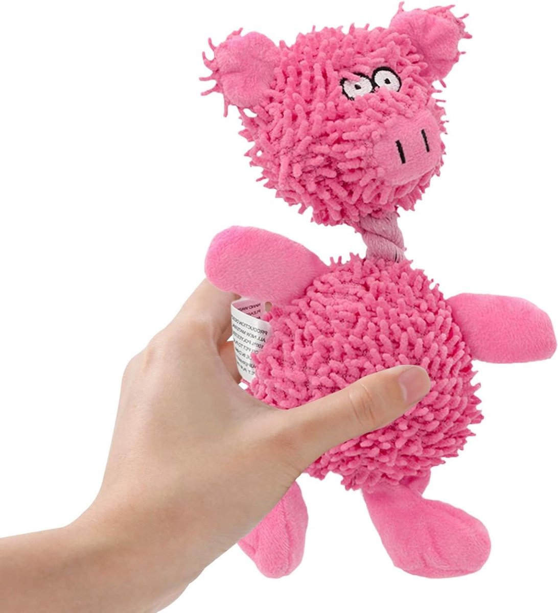 Hondenspeelgoed Kauwen - Interactief Bijtspeelgoed - Hond Bezig Houden - Verbetert Tandenhygiëne - 23 x 14 cm - Roze