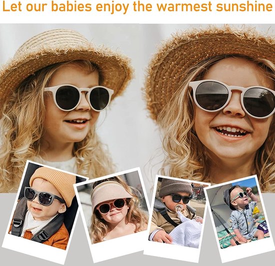 Baby Zonnebril - Kinderzonnebril - Ogen Beschermen - 100% UV Bescherming - 0 tot 3 Jaar - Oranje — afbeelding 4