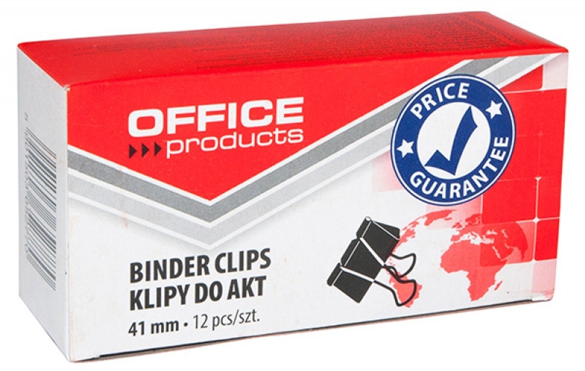 Papierklemmen, 41 mm, 12 stuks