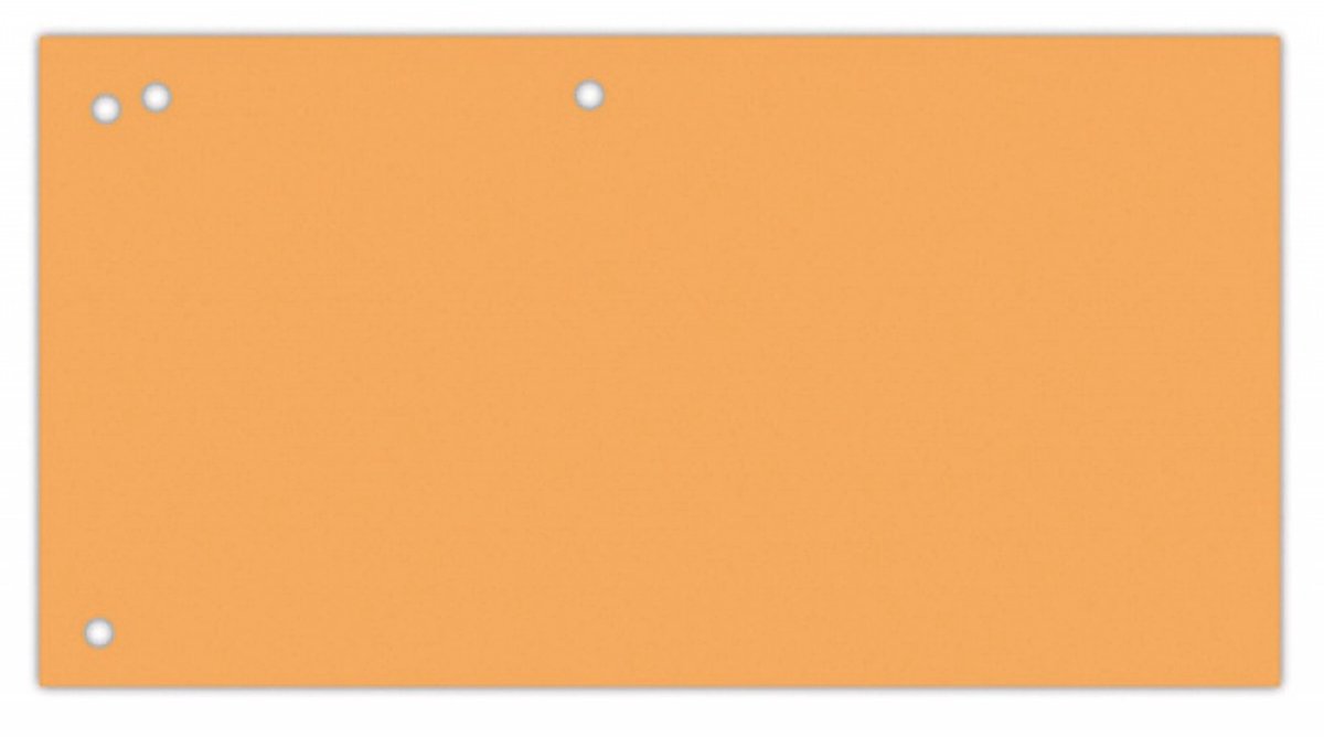 OFFICE products verdeelstroken | 240 x 105 mm | pak van 100 stuks | oranje
