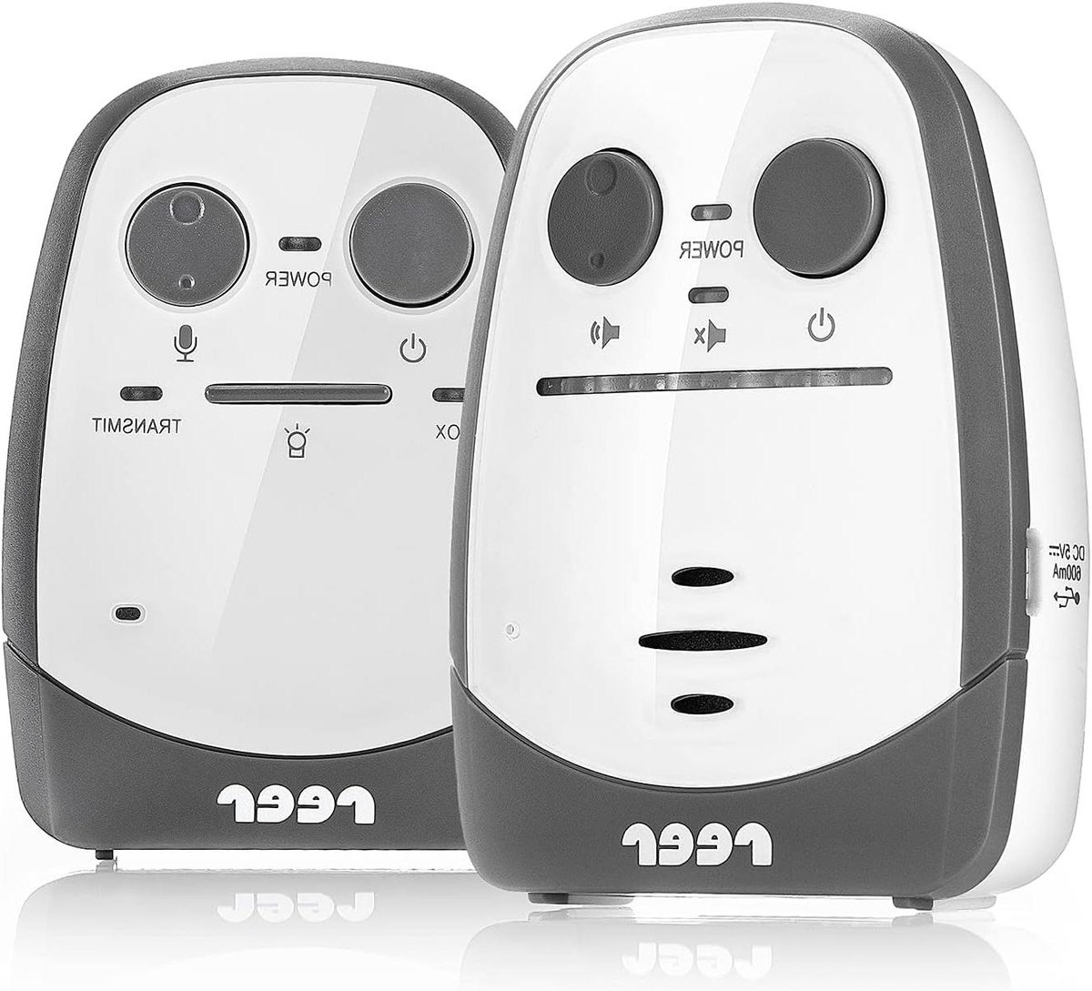 Babyfoon met Nachtlamp - Oudermonitor Babyunit - Kind Bewaken - Bereik tot 600m - 60 Uur Batterij - Wit