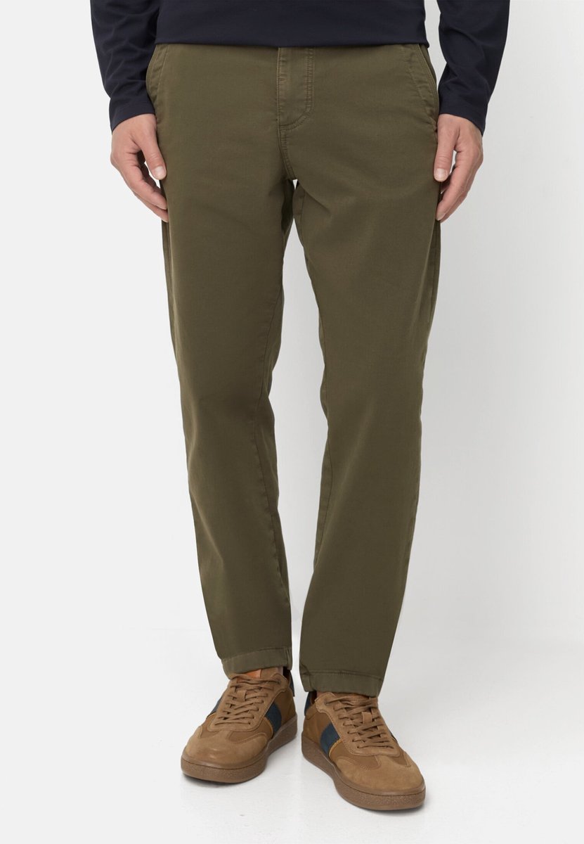 camel active fleXXXactive® Regular Fit Explorer Chino - Maat menswear-36/30 - Olivgrün