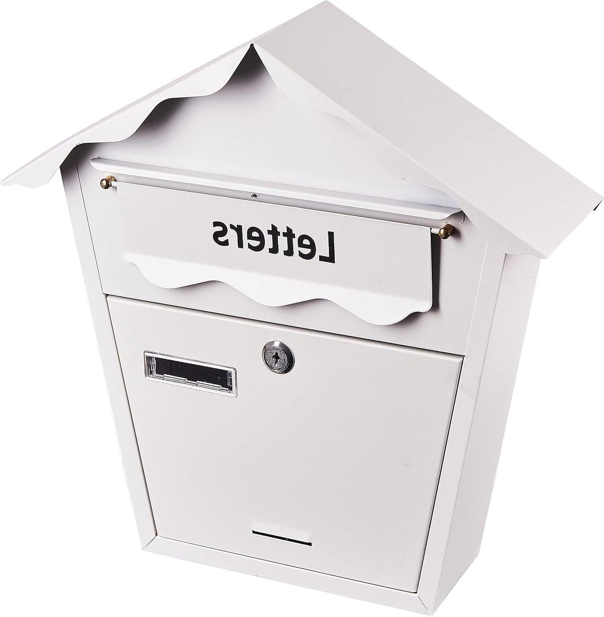 Brievenbus - Postbak - Post Ontvangen - Waterdichte Constructie - 35.5x35.5 cm - Wit