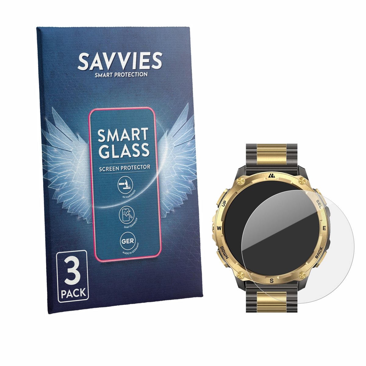 3 Stuks Savvies Screenprotector - geschikt voor Kospet Tank T4 Special Edition - beschermfolie glas transparant