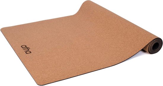 Yogamat - Eco mat - Yoga oefenen - Antislip kurk - 186x66 cm - Natuurlijk van Yogamat — afbeelding 3