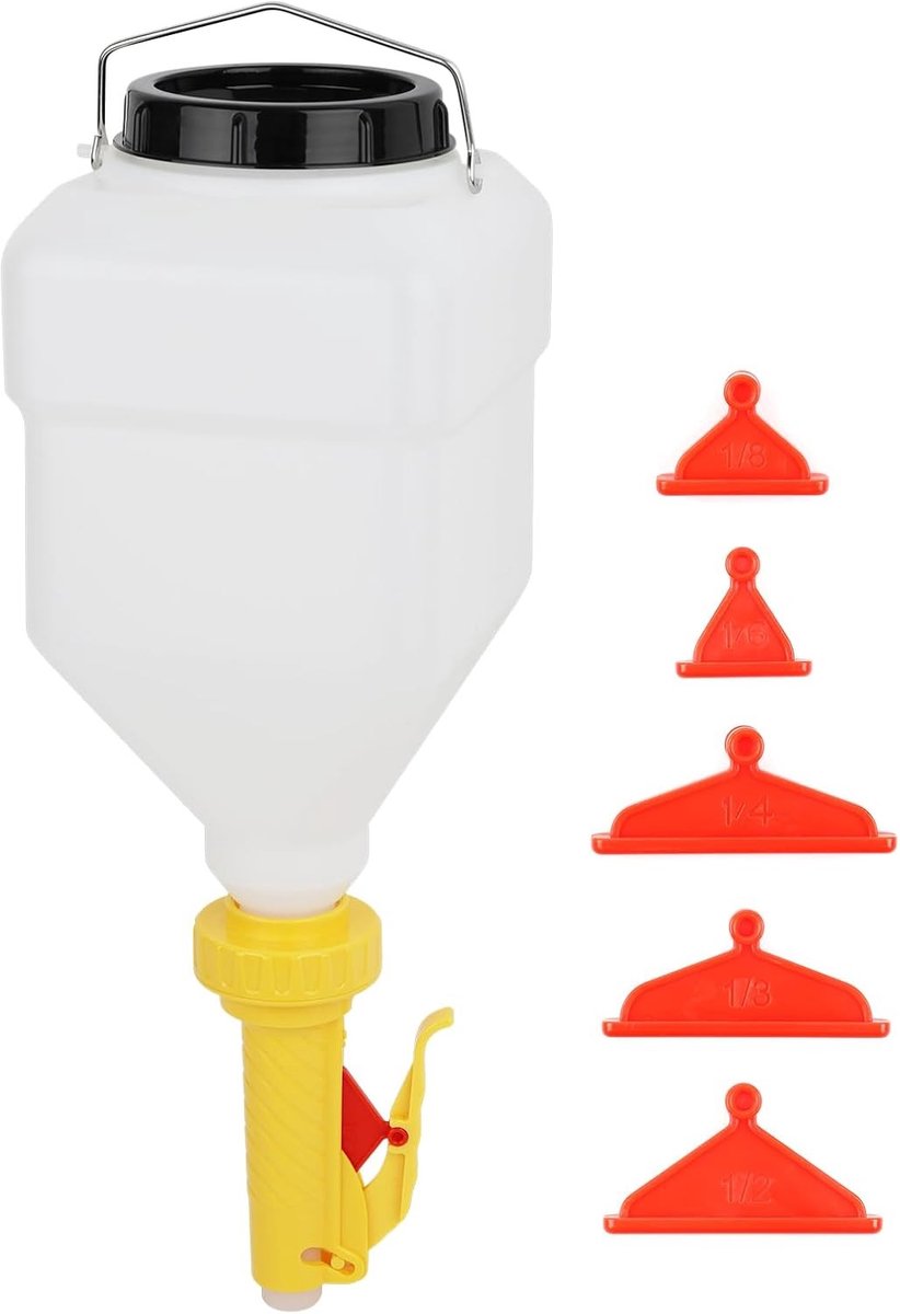 Grote 5.5L Sauce Dispenser met 5 Verstelbare Tuitopties voor Ketchup, Mosterd en Jam, Perfect voor Restaurants en Snackbars
