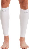 Elite Compression Calf Sleeves | 24mmHg Compressie | Ondersteunt Prestaties & Herstel | Vermindert Spierpijn & Vermoeidheid | Ademend & Comfortabel | Calf Socks, Wit, XS