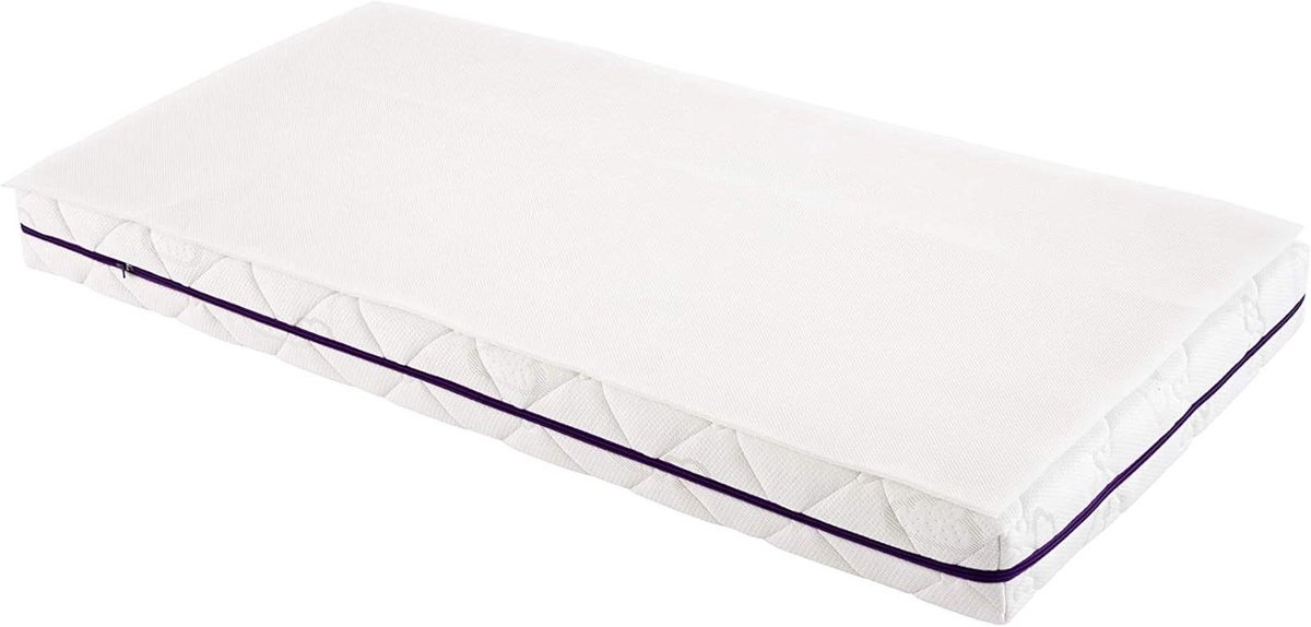 Matrashoes AIR - Beschermhoes Matras - Babybed Beschermen - Luchtig Honingraat - 60 x 120 cm - Wit
