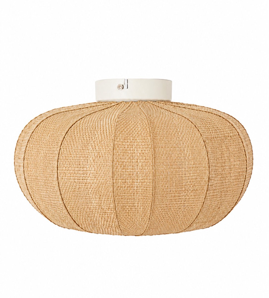 Light & Living Landelijke Plafonnieres E27 Rafika 1 Lichtpunt Rond Naturel Bamboe Slaapkamer Gang/Hal Dimbaar