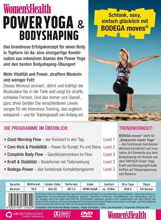 Yoga Bodyshaping DVD - Fitness Workout - Thuis Trainen - Ganzkörpertraining - 80 Minuten - Niet Van Toepassing — afbeelding 2
