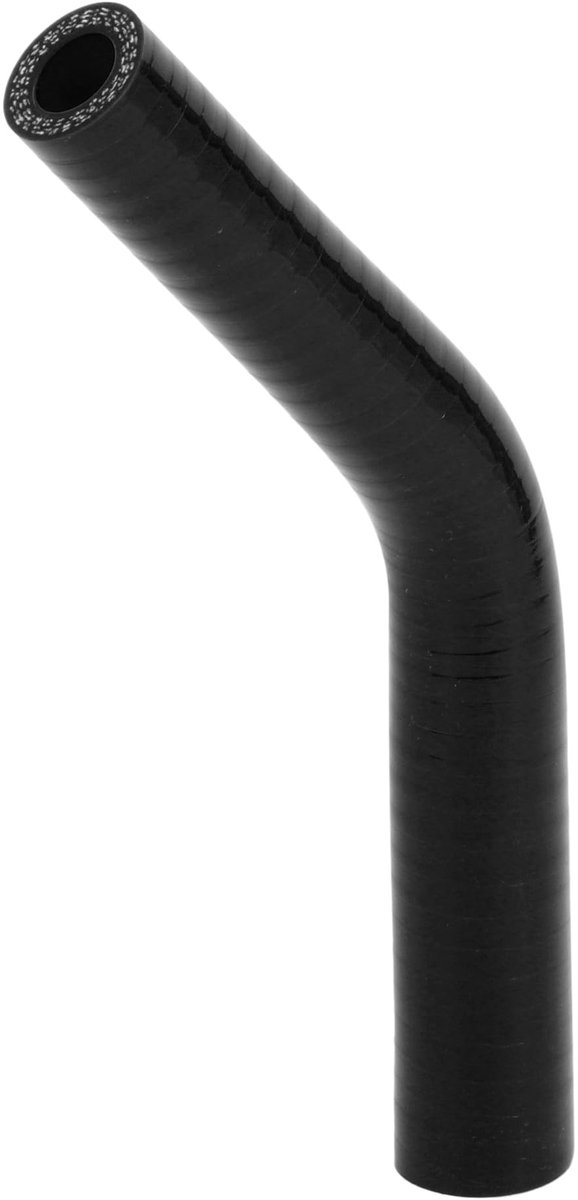 Dailygoods- Koelslang Silicone - 45 Graden - Binnendiameter 13mm/19mm - Lengte 102mm - Maximale Temperatuur 300℃ - Meerlagig Geweven - Siliconenslang
