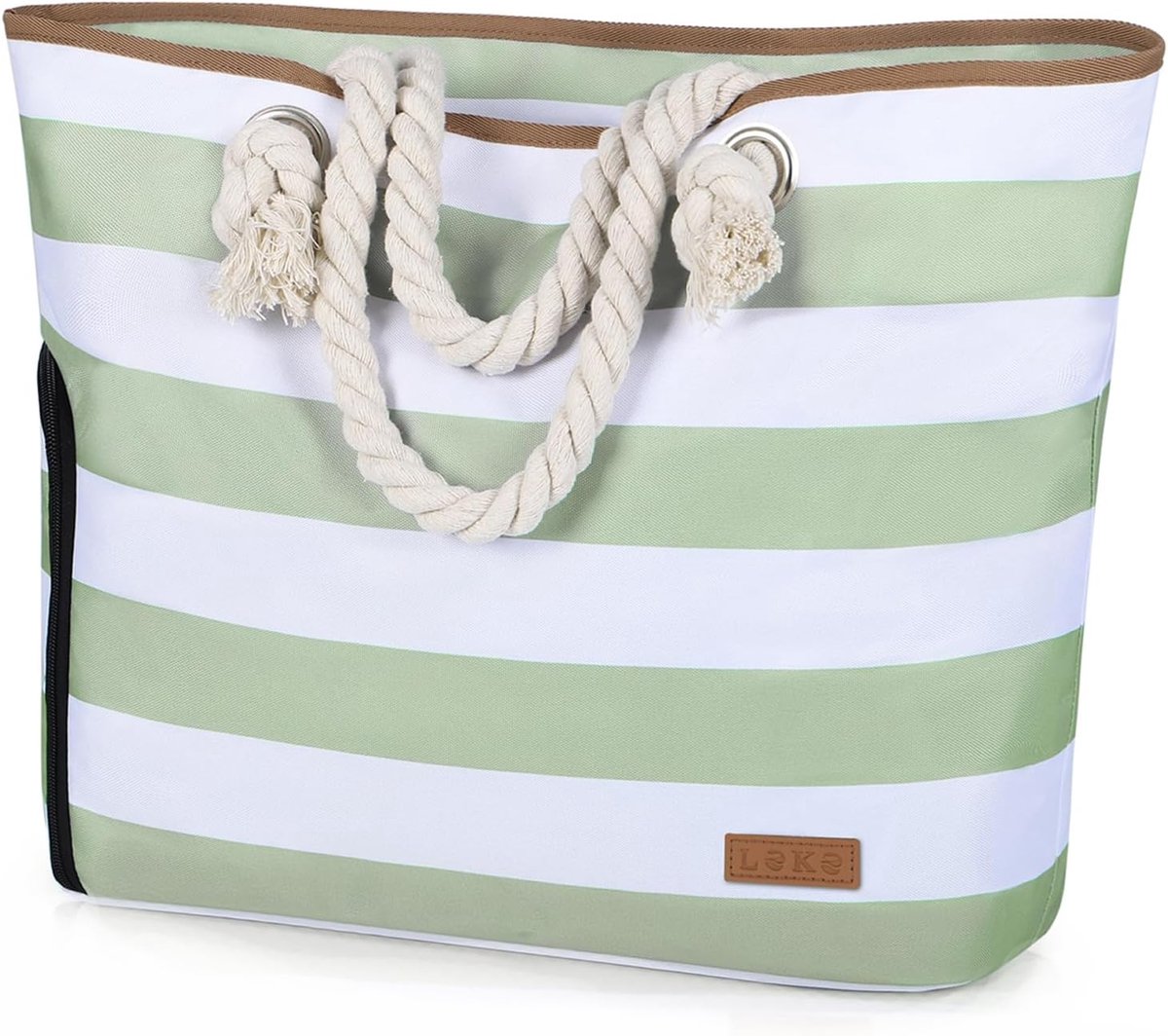 Thijox - Grote Strandtas voor Dames met Ritssluiting - XXL Badtas - Veelzijdige Familie Reistas - Ideaal voor Strand, Sauna, Sport en Winkelen - Ruime