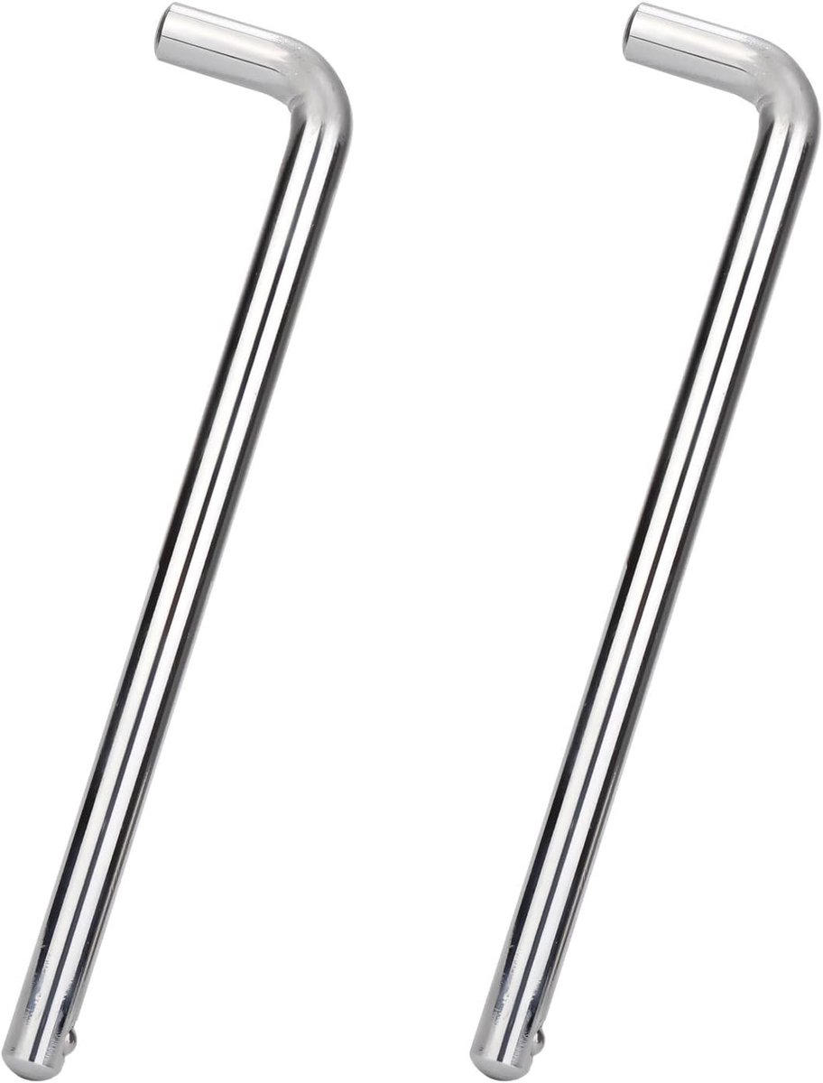 L-Type Gewichtstapelpen Set van 2, 3/8in Diameter, 4.4in Locking Space, Koolstofstaal Fitness Accessoires voor Gewichtsmachines en Gymgebruik