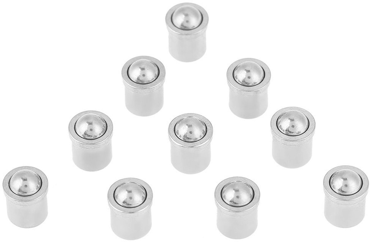 Stainless Steel Ball Tigs 304, Set van 10, 6x5 mm, Duurzaam en Corrosiebestendig voor Diverse Toepassingen