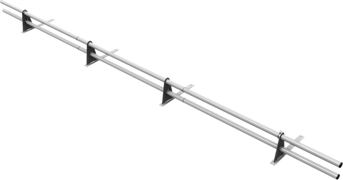 Dakgoot Bescherming - Sneeuwvangbuizen - Dakgoot Beschermen - Hoge Stabiliteit - 300 cm - Zilver