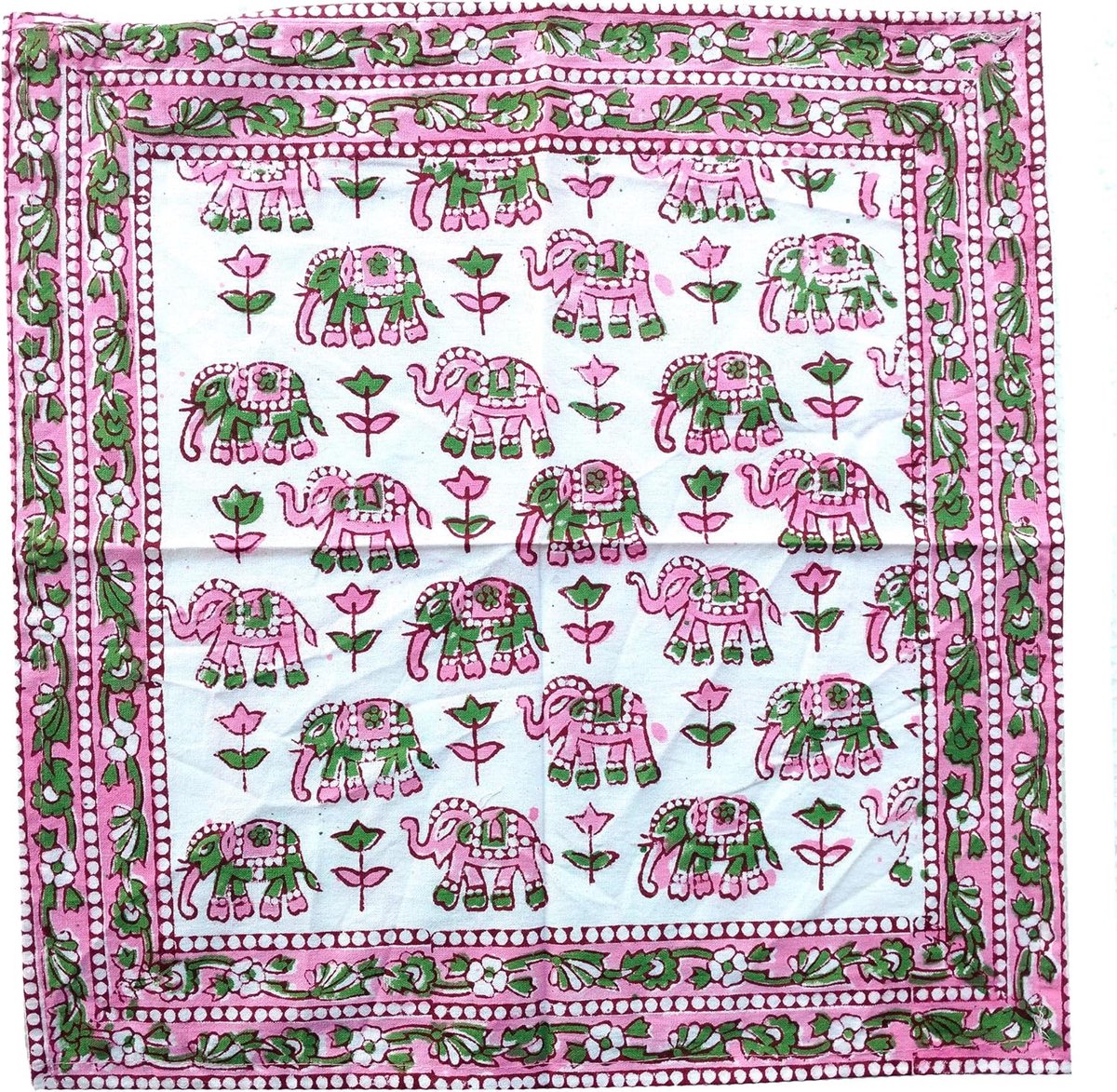 Placemats en servetten - Tafeldecoratie set - Gezellig dineren - Set van 12 stuks - 48x33 cm - Roze