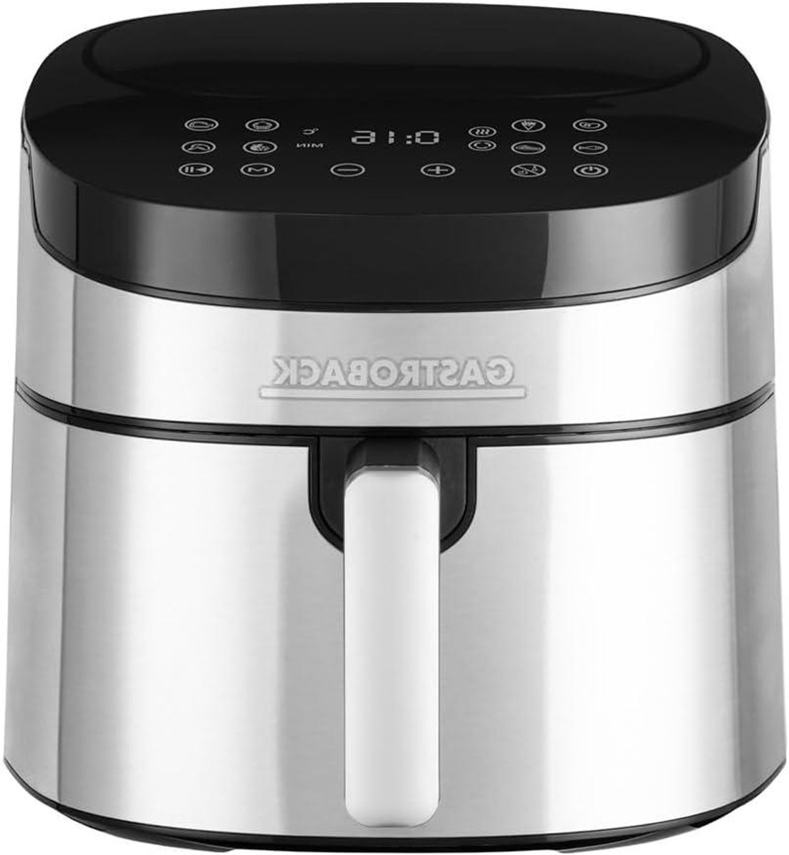 Heteluchtfriteuse XXL - Airfryer Pro - Gezond Frituren - 8 Programma's - 65 Liter - Zilver Zwart