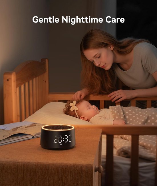 Geluidapparaat - Slaapgeluid - Baby Slaap - Kindvriendelijk - 9.6 x 9.59 cm - Zwart — afbeelding 3